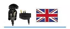 Kan monteres på britisk netadapter